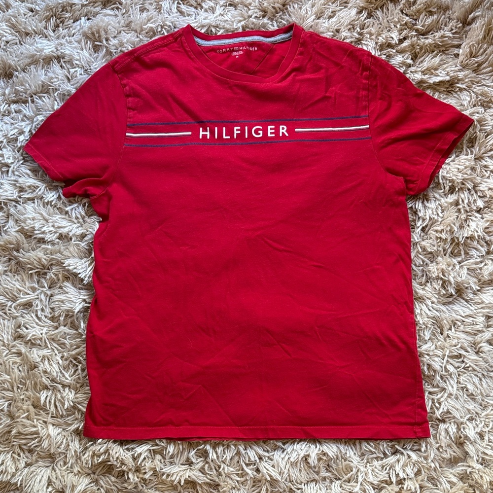 Tommy Hilfiger Men’s Bold Red Tee M